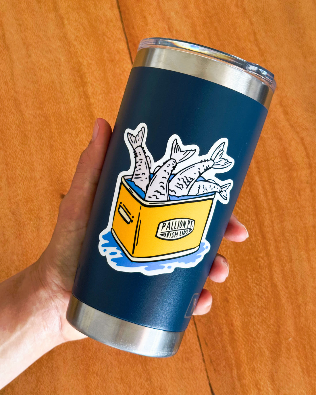 Vinyl Sticker - Fish On Ice