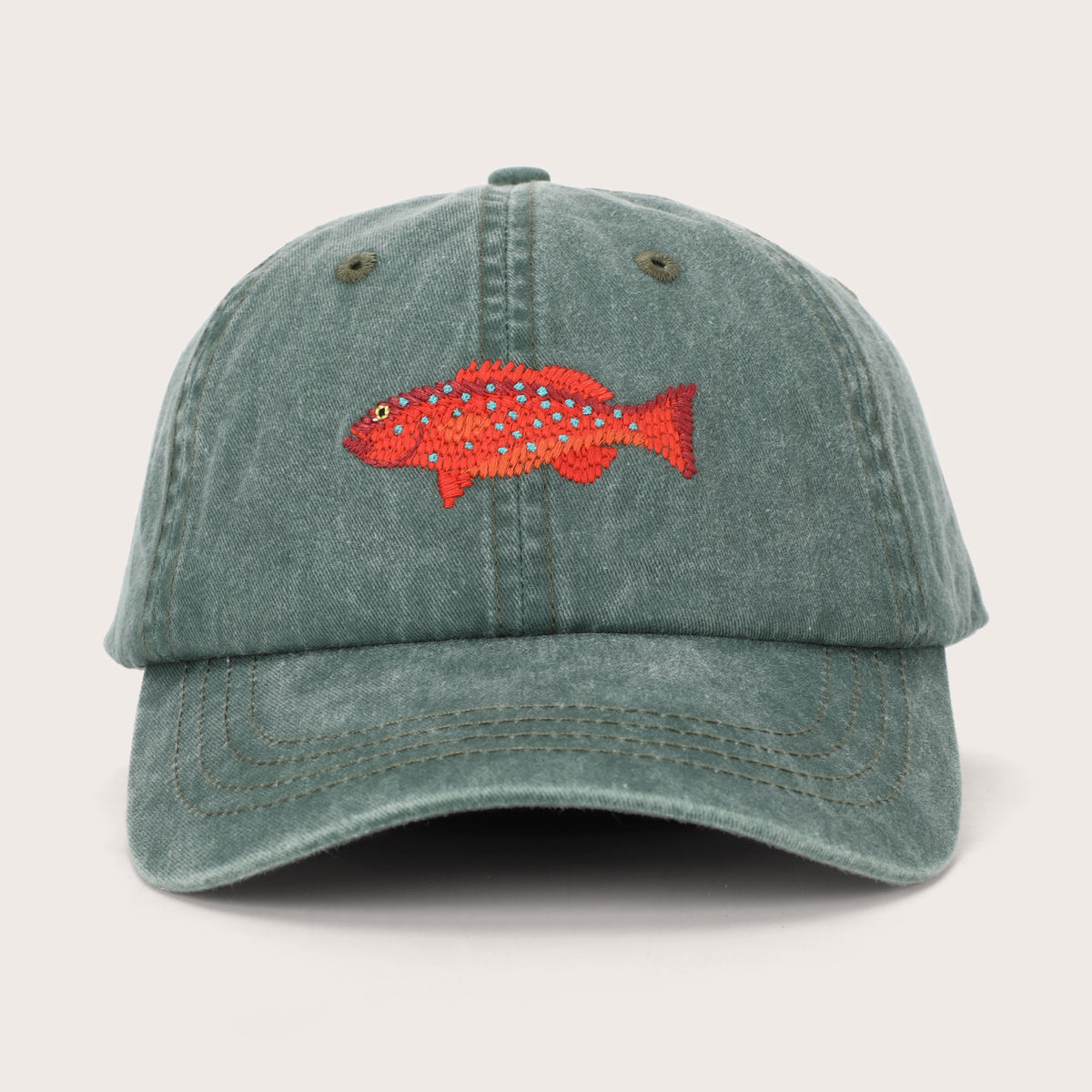 Red Fish - Trucker Hat Ocean Blue / Charcoal
