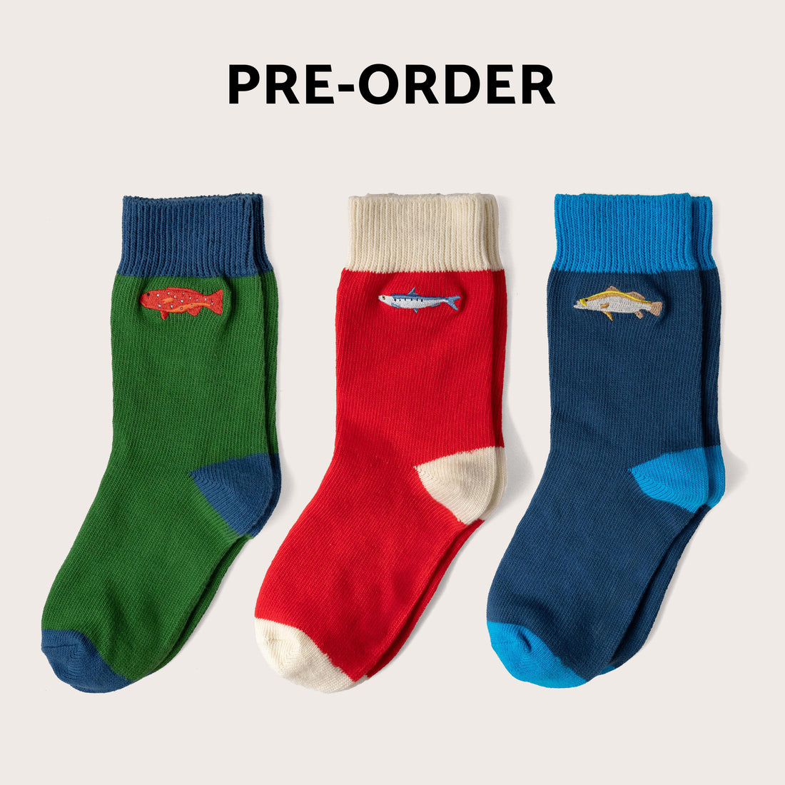 Fish Socks 3-Pack