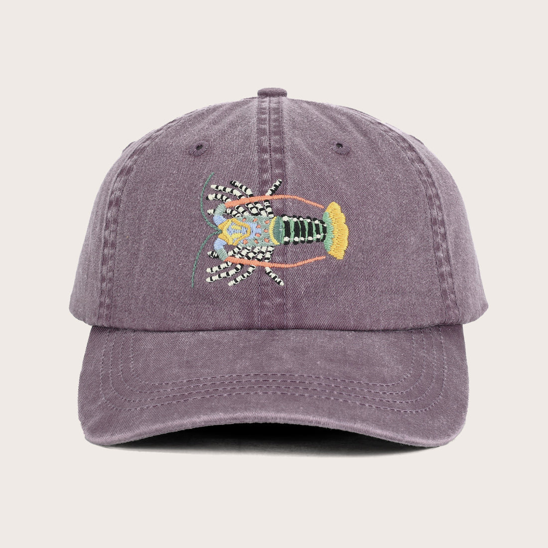 Tropical Rock Lobster Lid - Purple