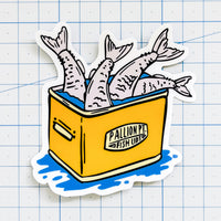 Vinyl Sticker - Fish On Ice
