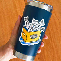 Vinyl Sticker - Fish On Ice