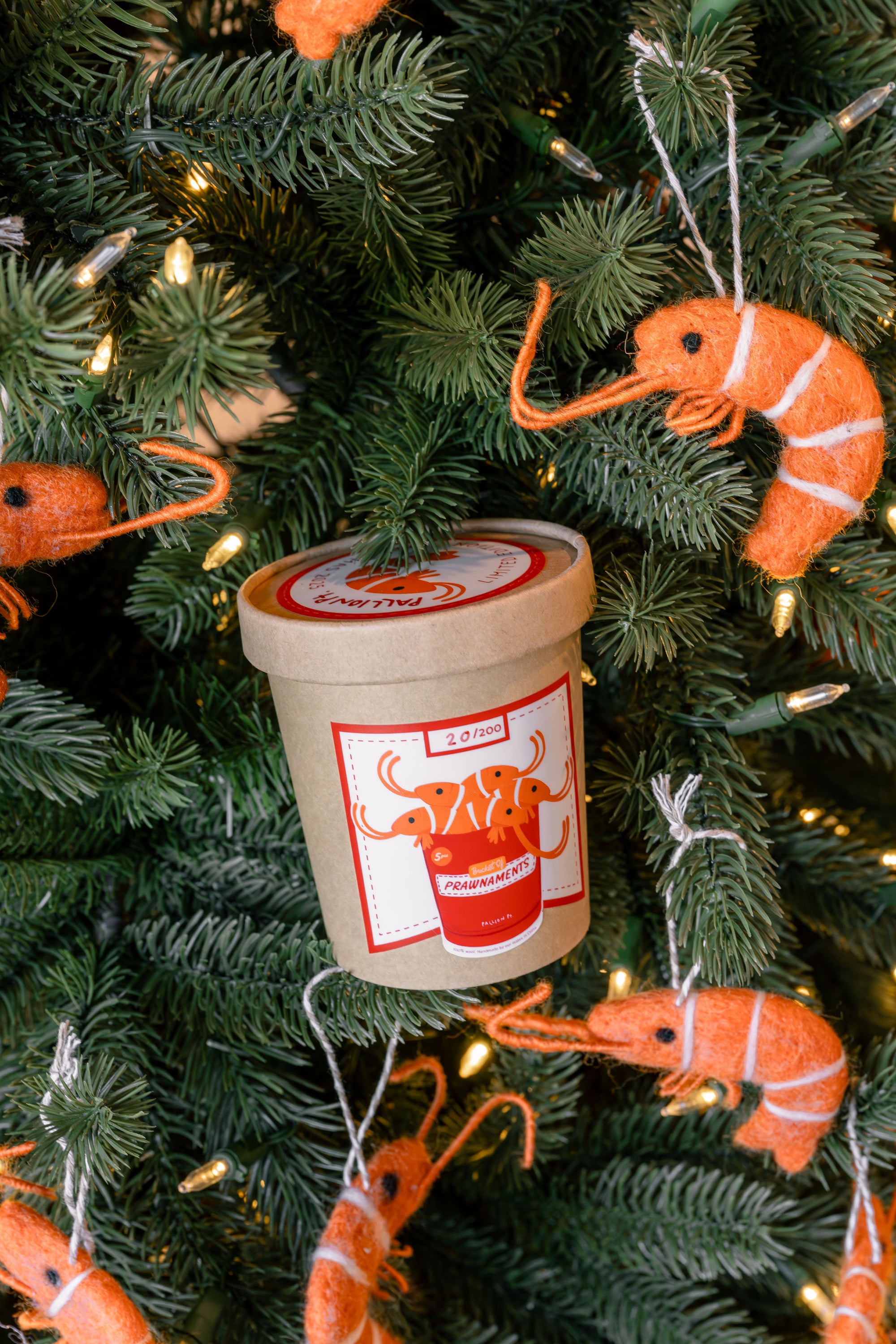 Bucket of Prawns - Christmas Ornaments