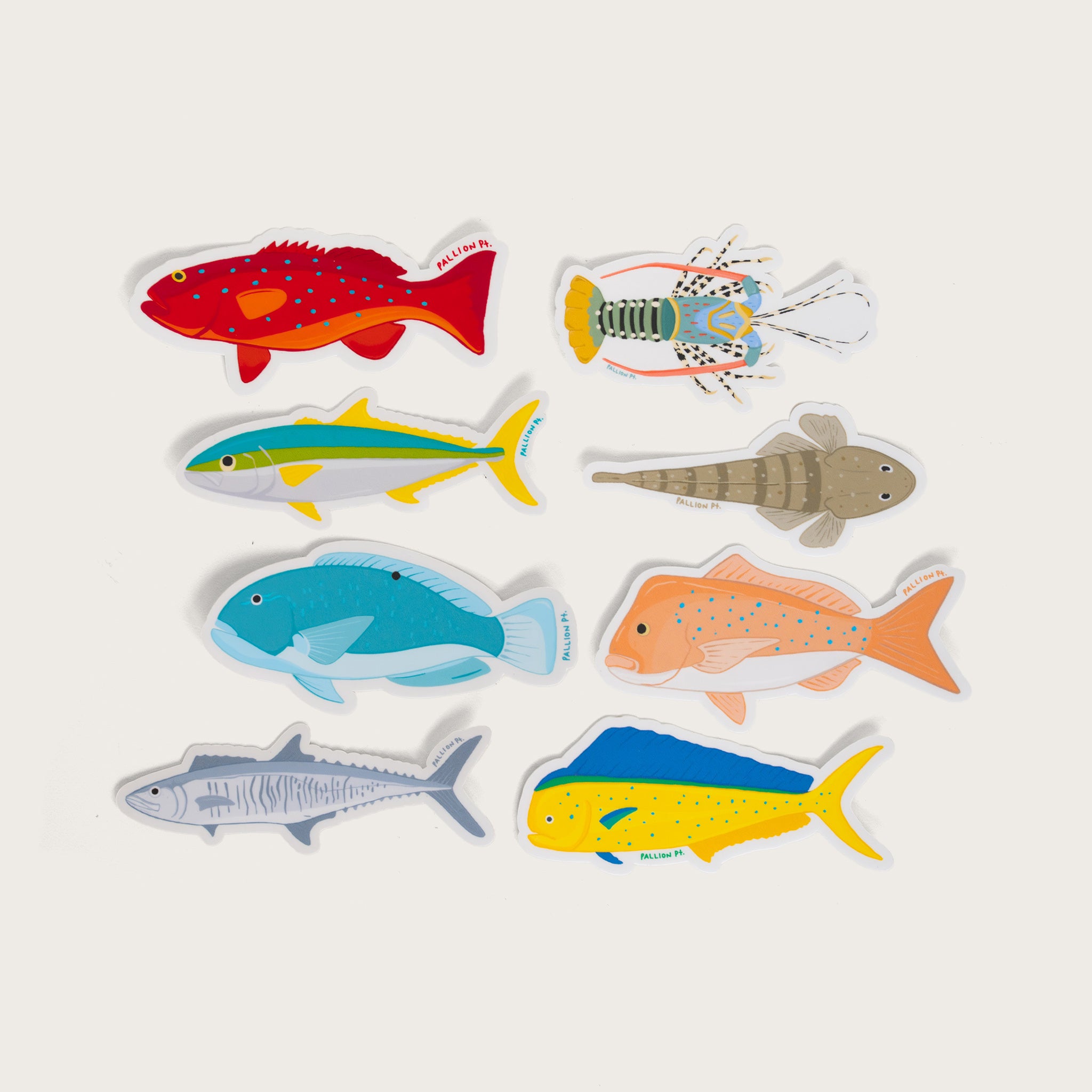Fish Stickers - Vinyl Sticker Pack – Pallion Point