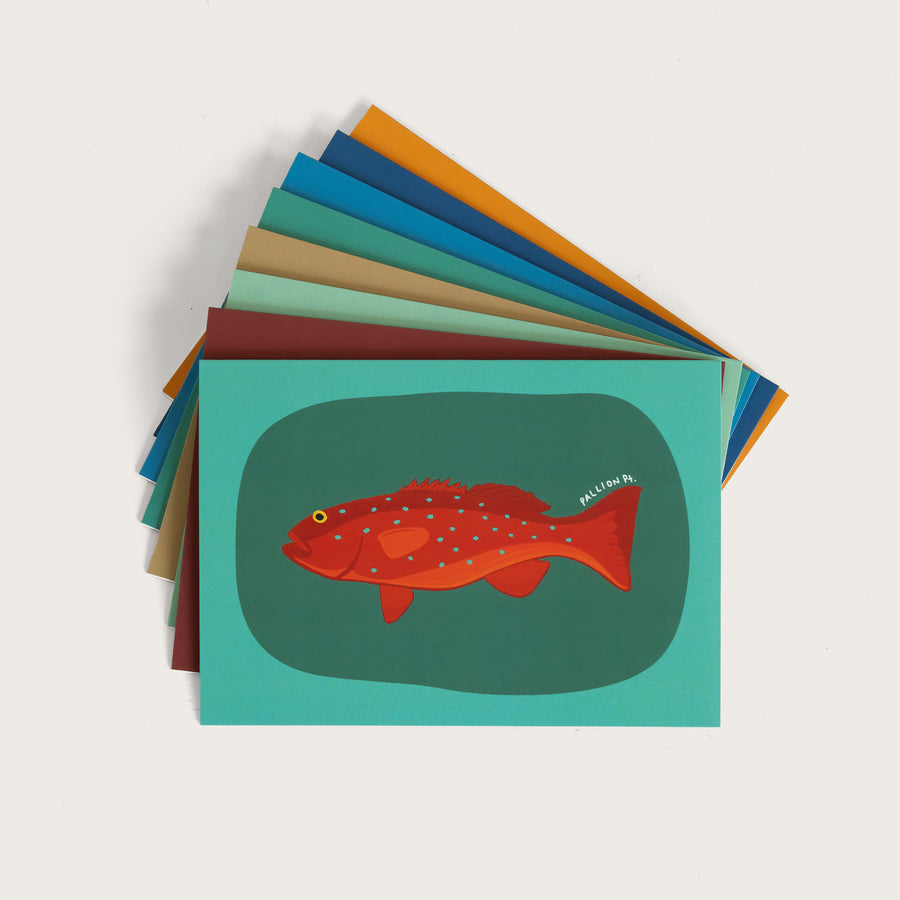 Fish Christmas Cards - Pack of 8