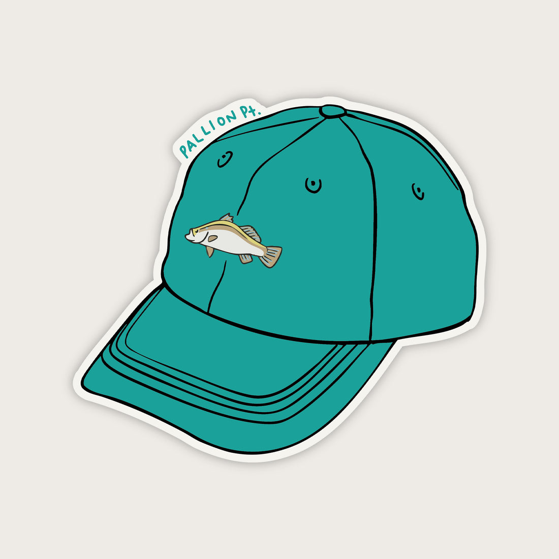 Fish Lid Outdoor Sticker