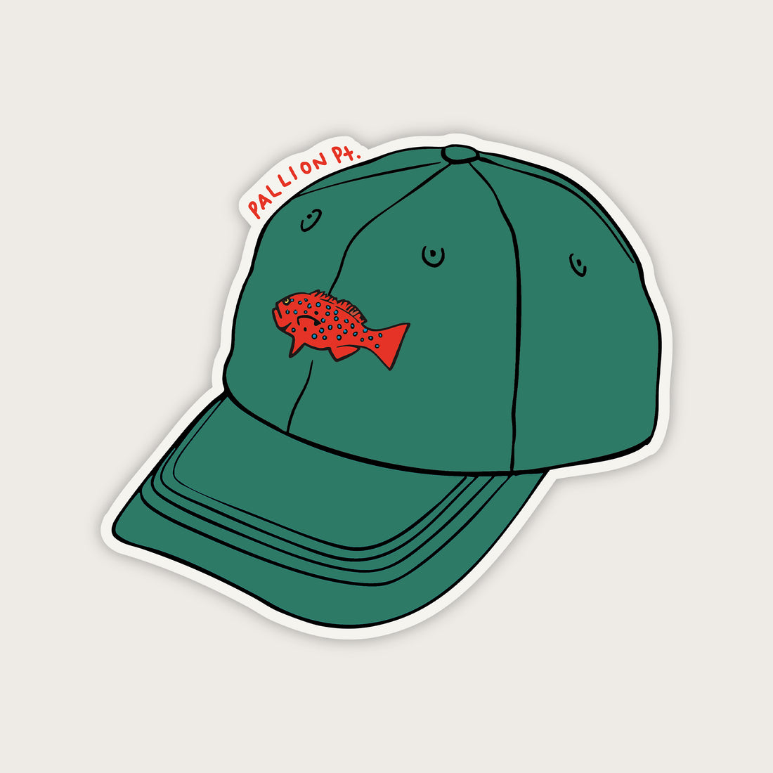 Fish Lid Outdoor Sticker