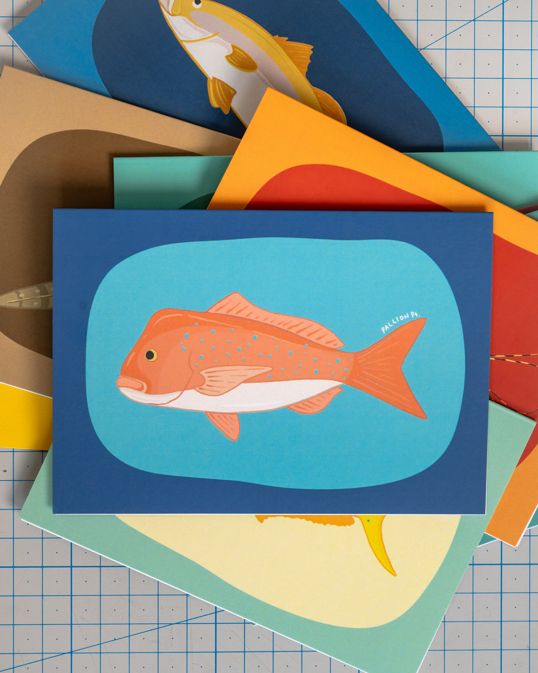 Fish Christmas Cards - Pack of 8